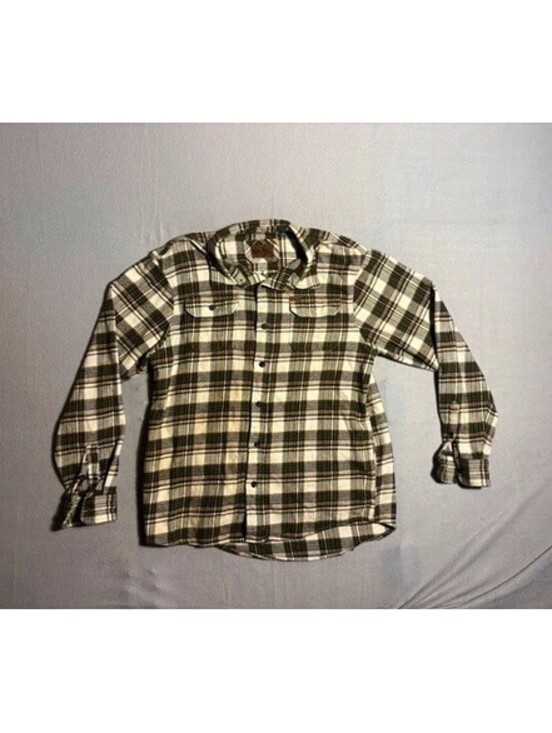 Orvis Other - Orvis Men's L Regular Plaid Flannel Long Sleeve Button-Up Shirt Pockets Green